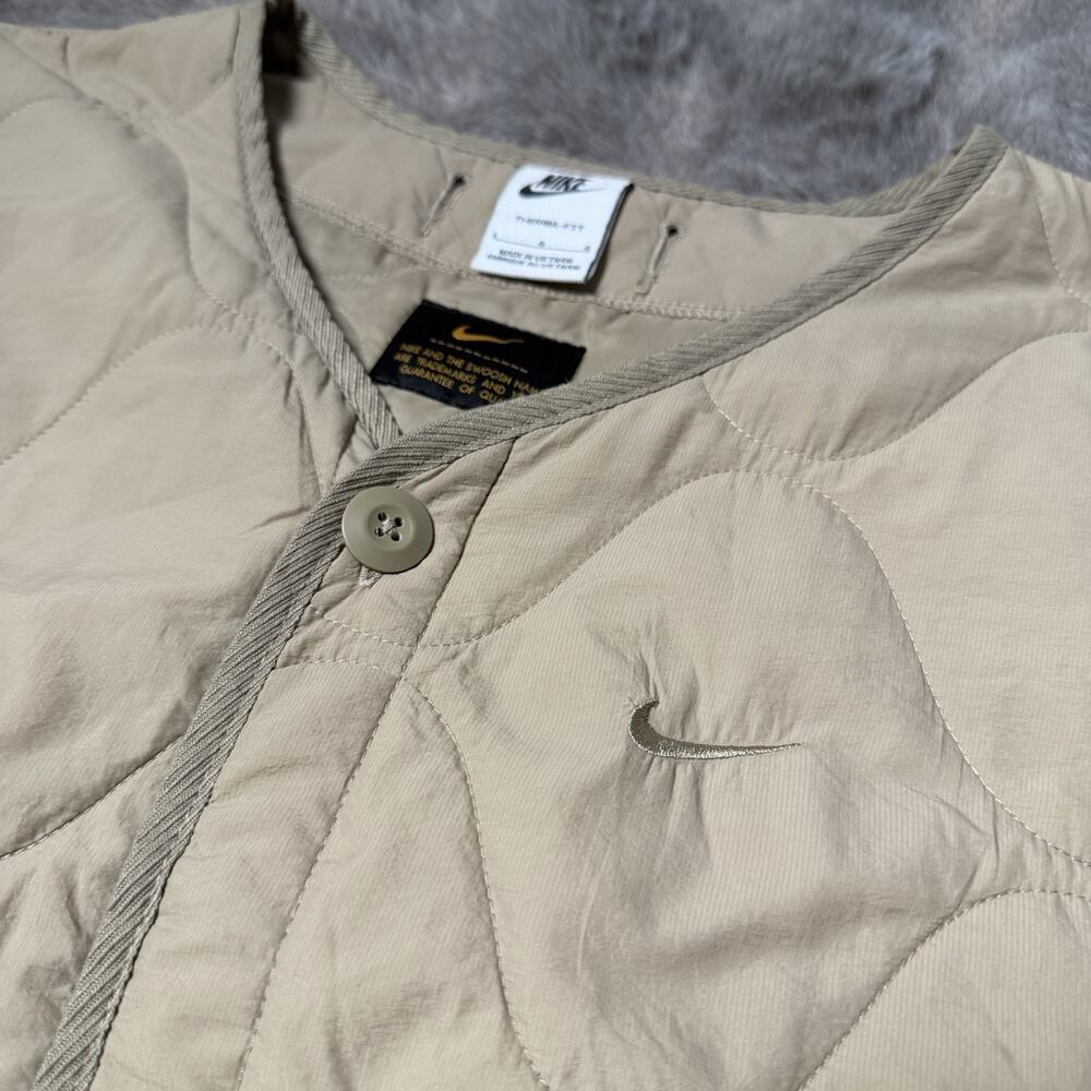 Nike Thermafit Military Insulated Men Vest Khaki Brown Large DX0890-010 - Picture 2 of 8